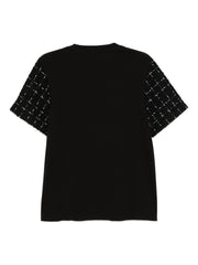 Karl Lagerfeld Womens Boucle Related T-Shirt In Black