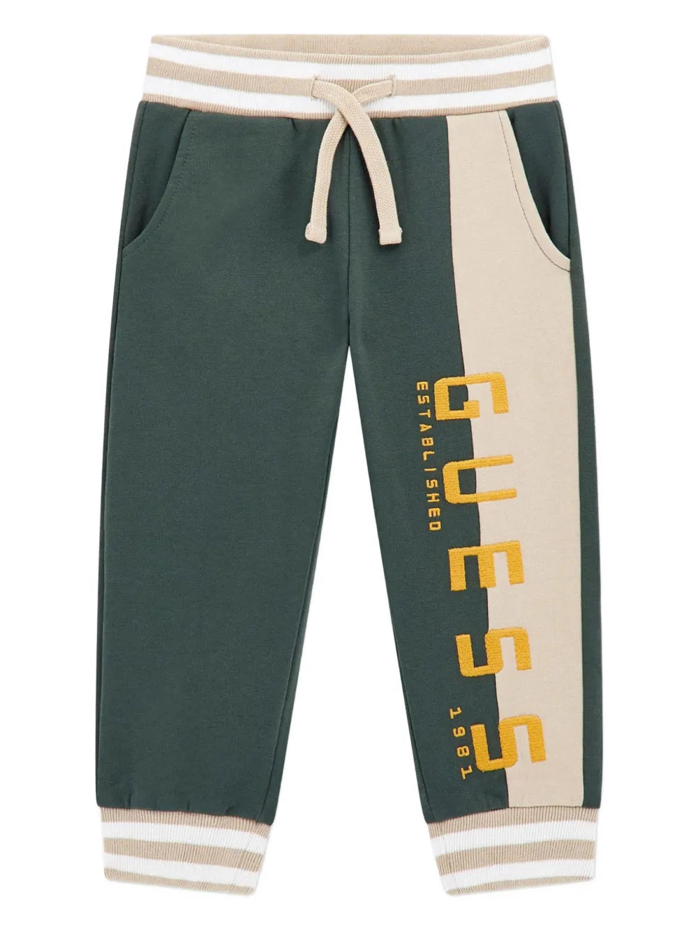 Guess Boys Fleece Pants In Green