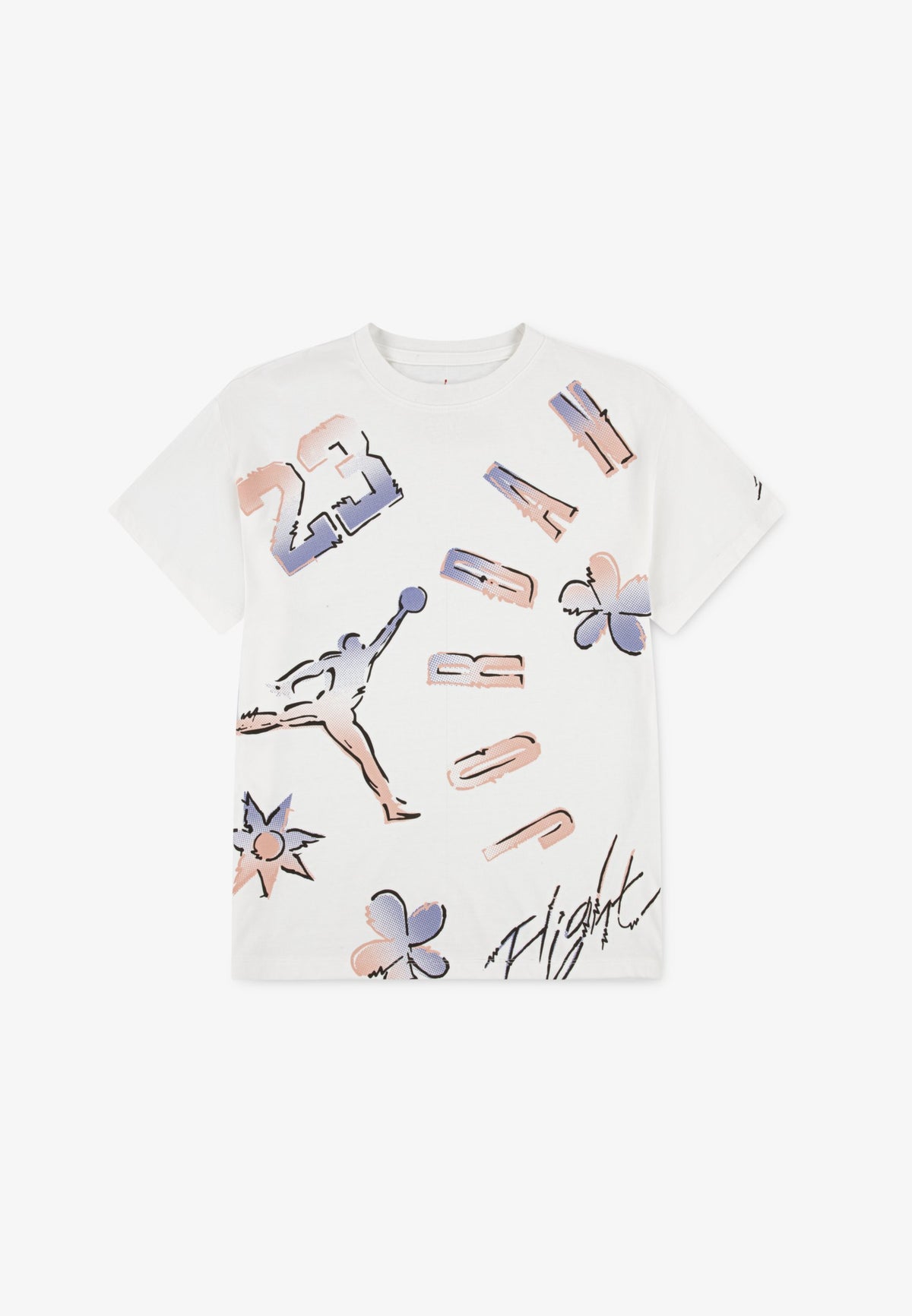 Jordan Girls Throwback T-shirt In White