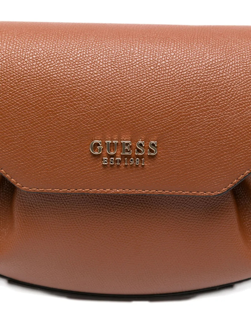 Guess Amorrete Flap Crosbody Bag In Cognac