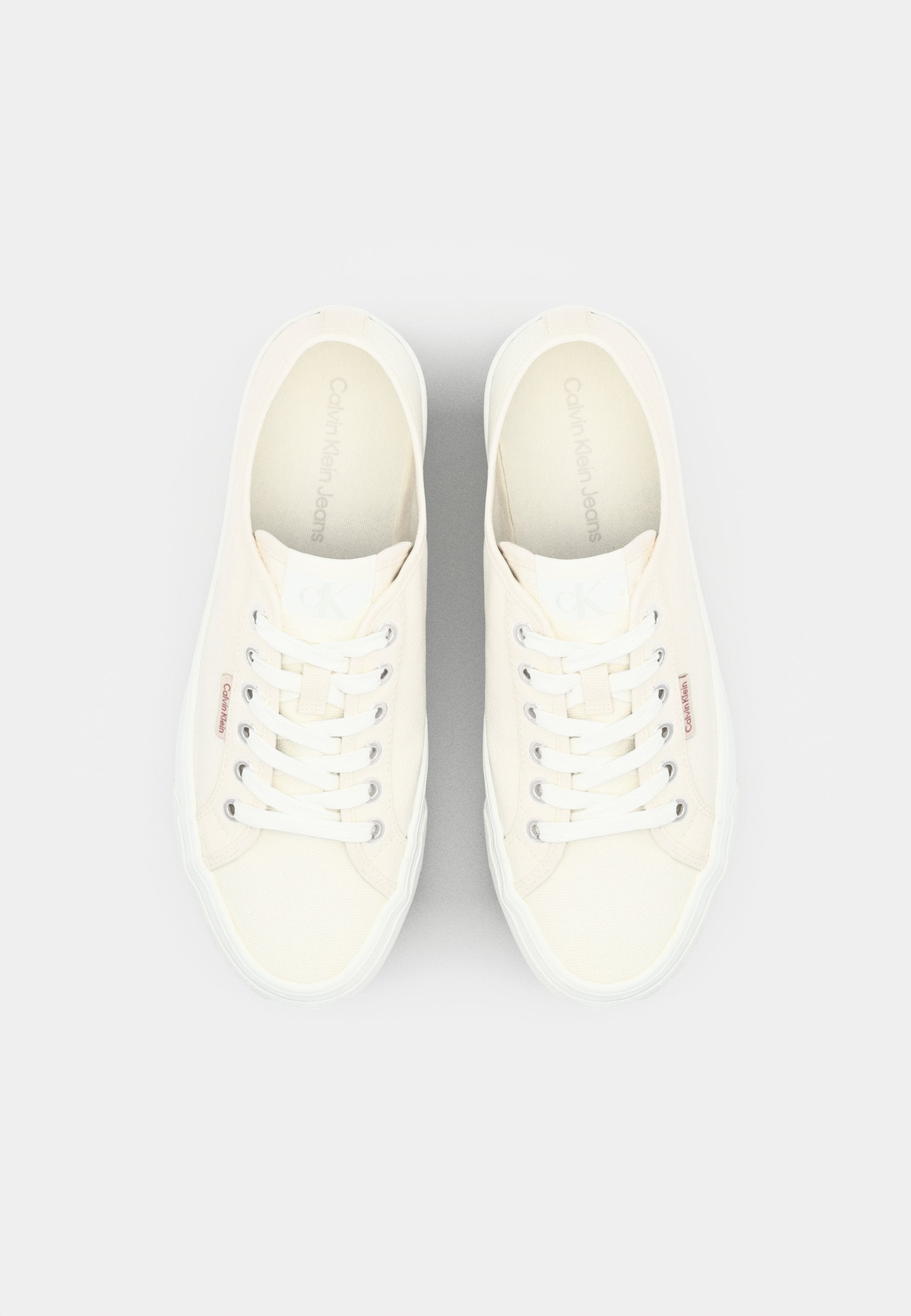 Calvin Klein Womens Vulc Platform Shoes In White