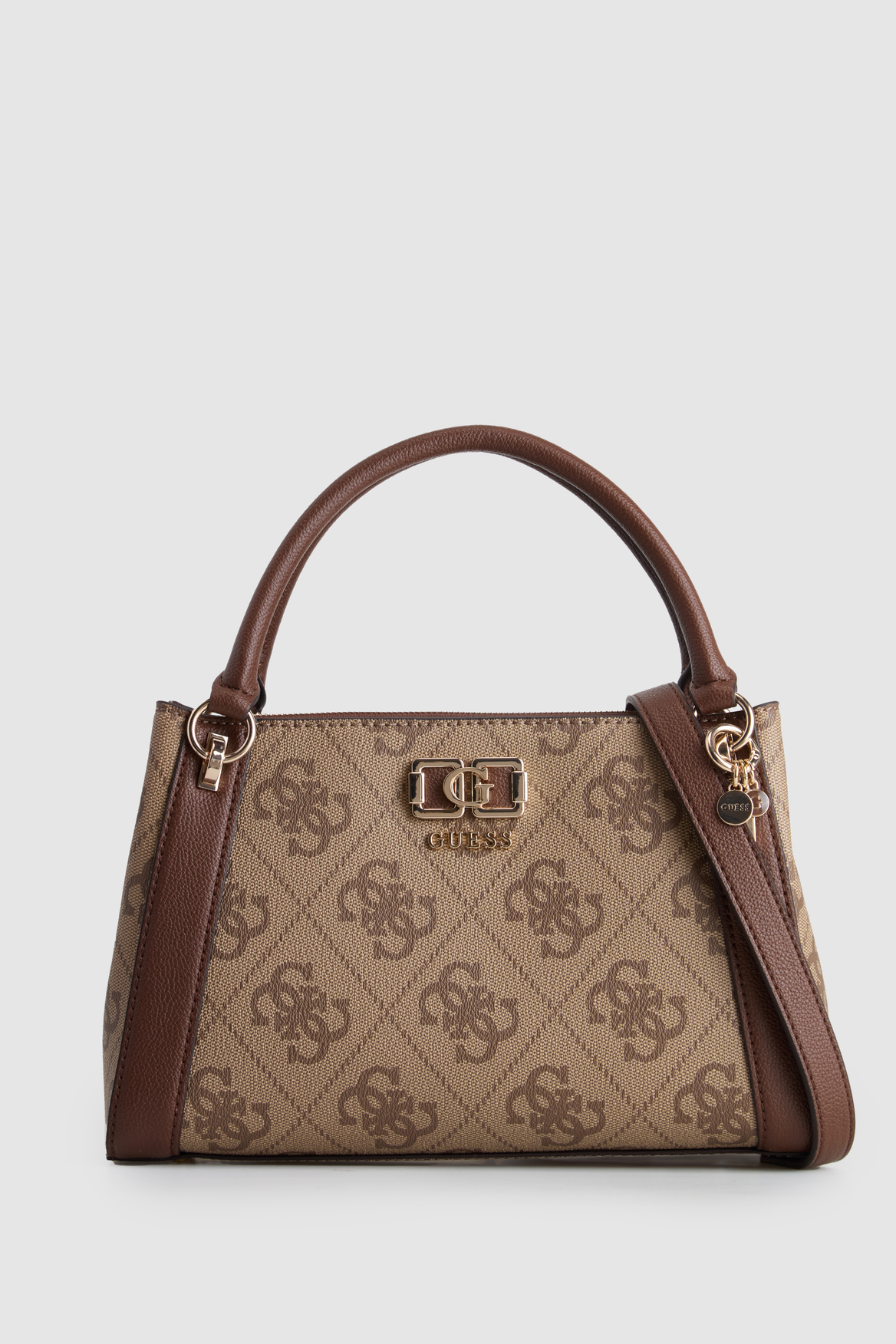 Guess Karnilla Logo Gfriend Satchel Brown