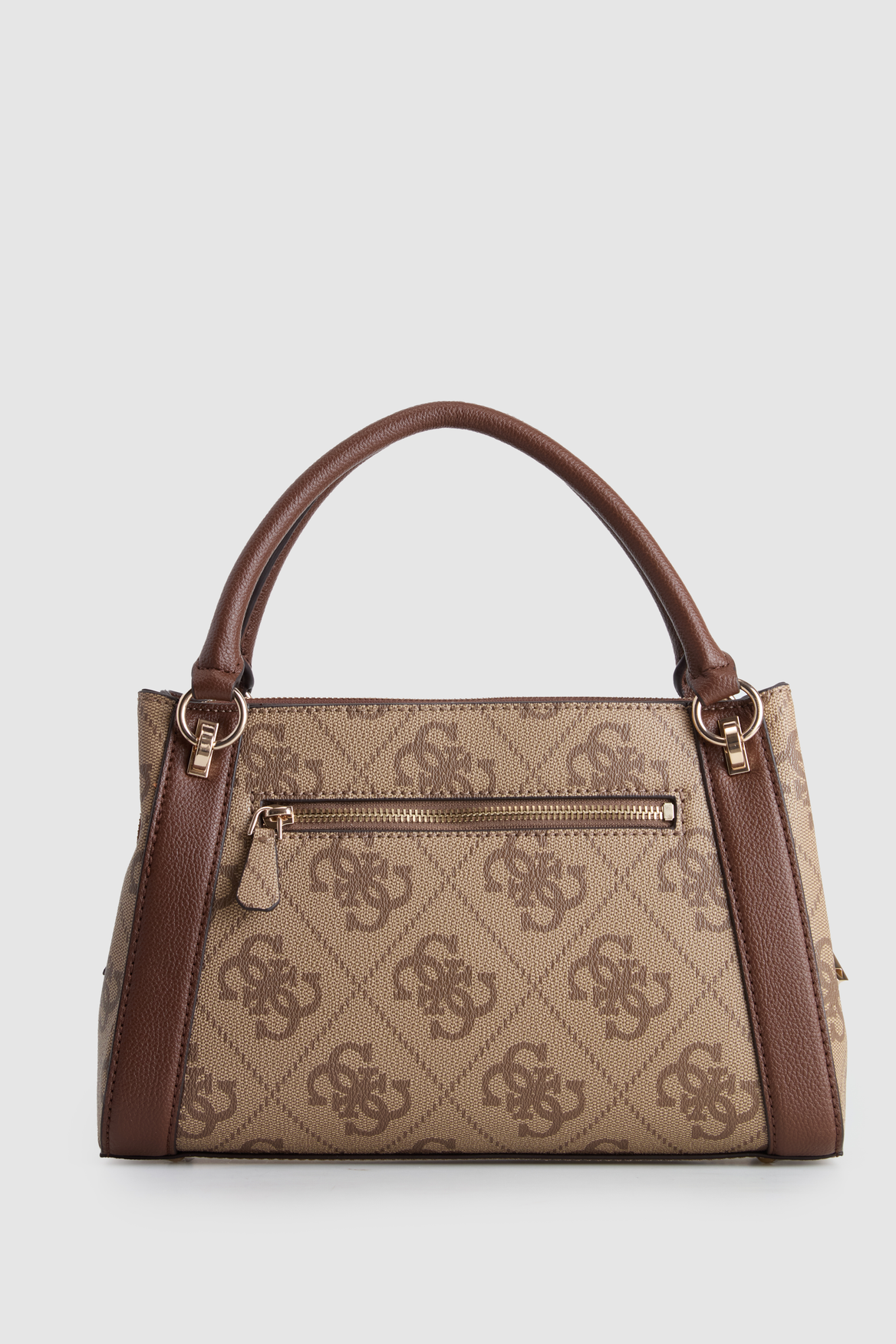 Guess Karnilla Logo Gfriend Satchel Brown