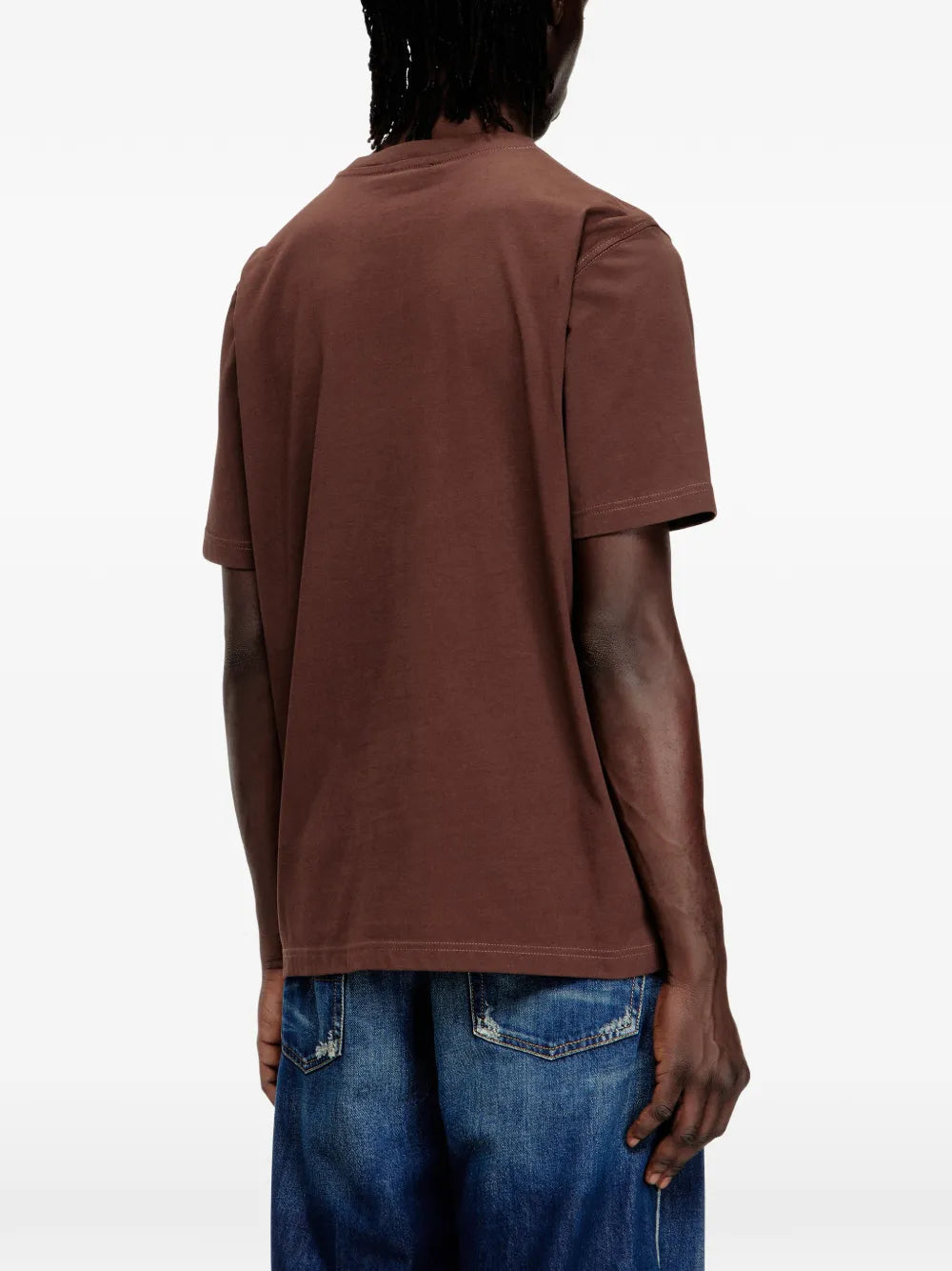 Diesel Mens T-Adjust-V5 T-Shirt In Chocolate