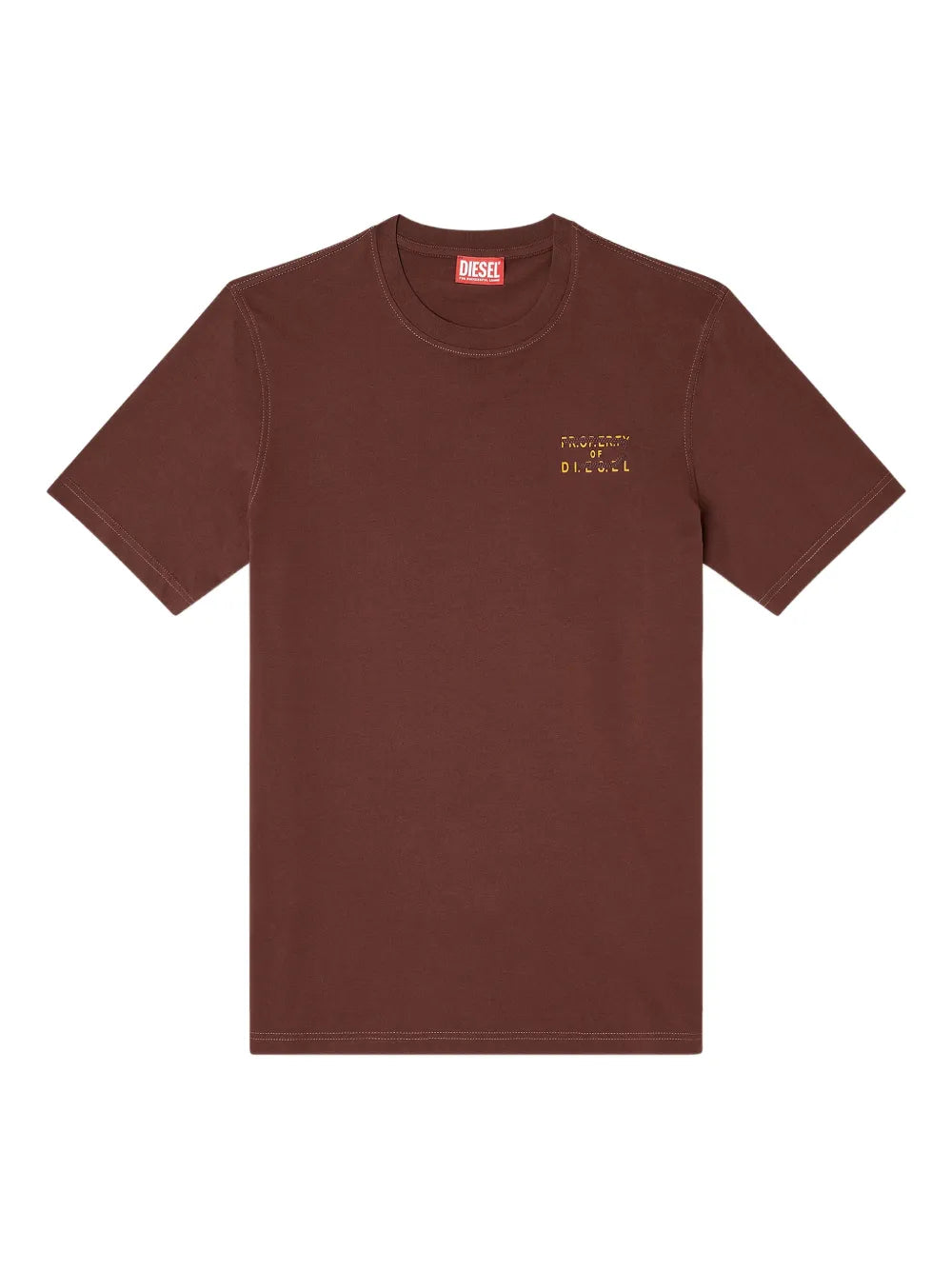 Diesel Mens T-Adjust-V5 T-Shirt In Chocolate