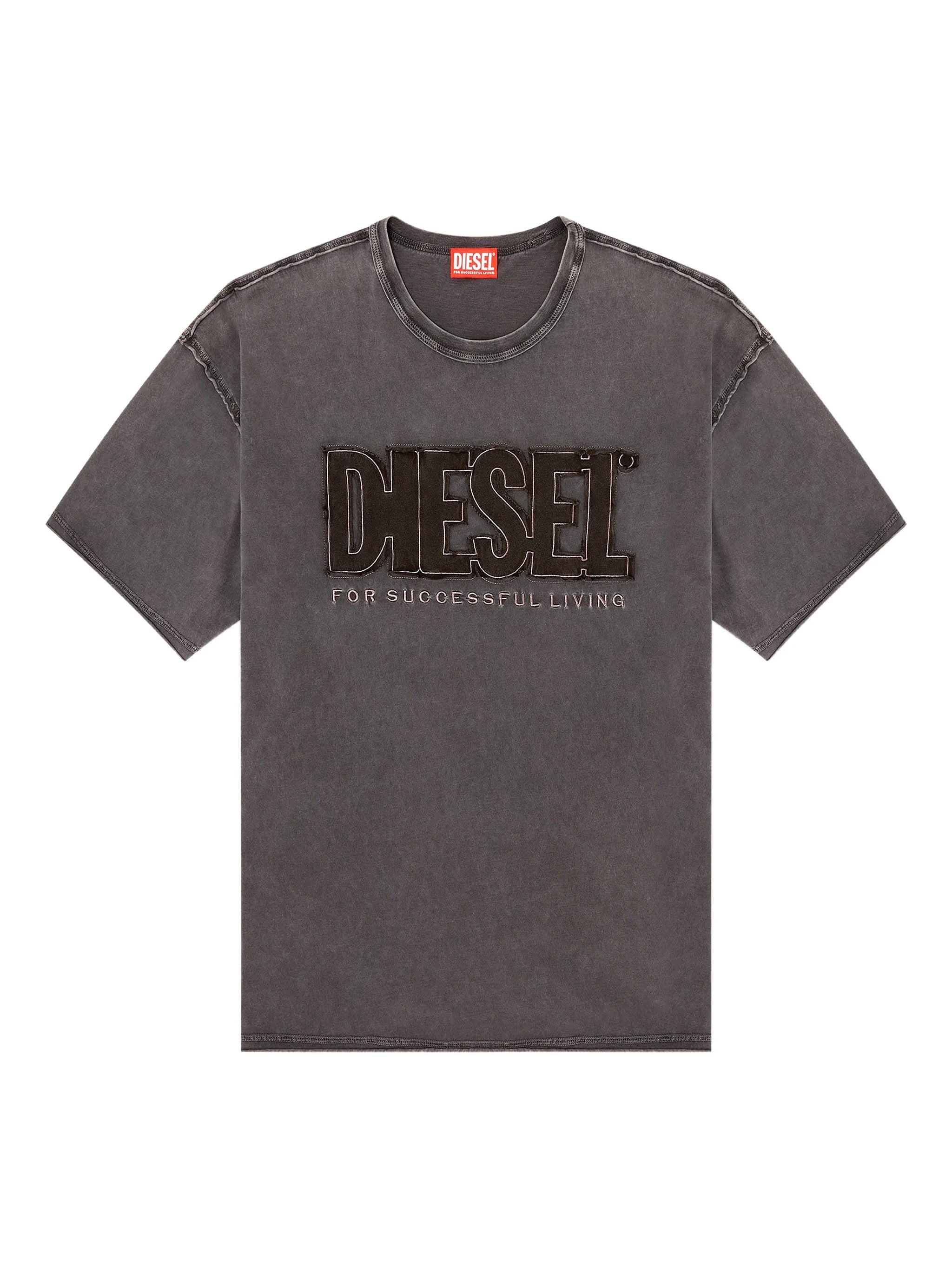 Diesel Mens T-Rawboxt T-Shirt In Charcoal