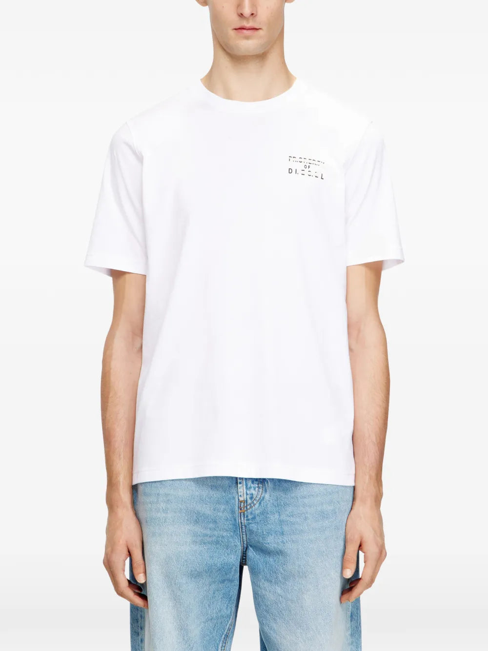 Diesel Mens T-Adjust-V5 T-Shirt In White