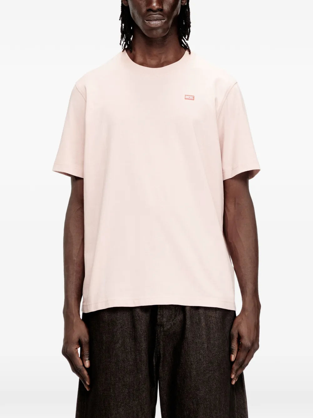 Diesel Mens T-Adjust-V10 T-Shirt In Dusty Red