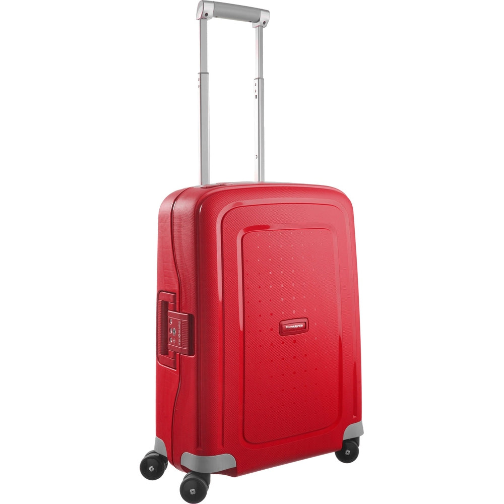 Samsonite Scure Spinner Trolley Bag In Crimson Red