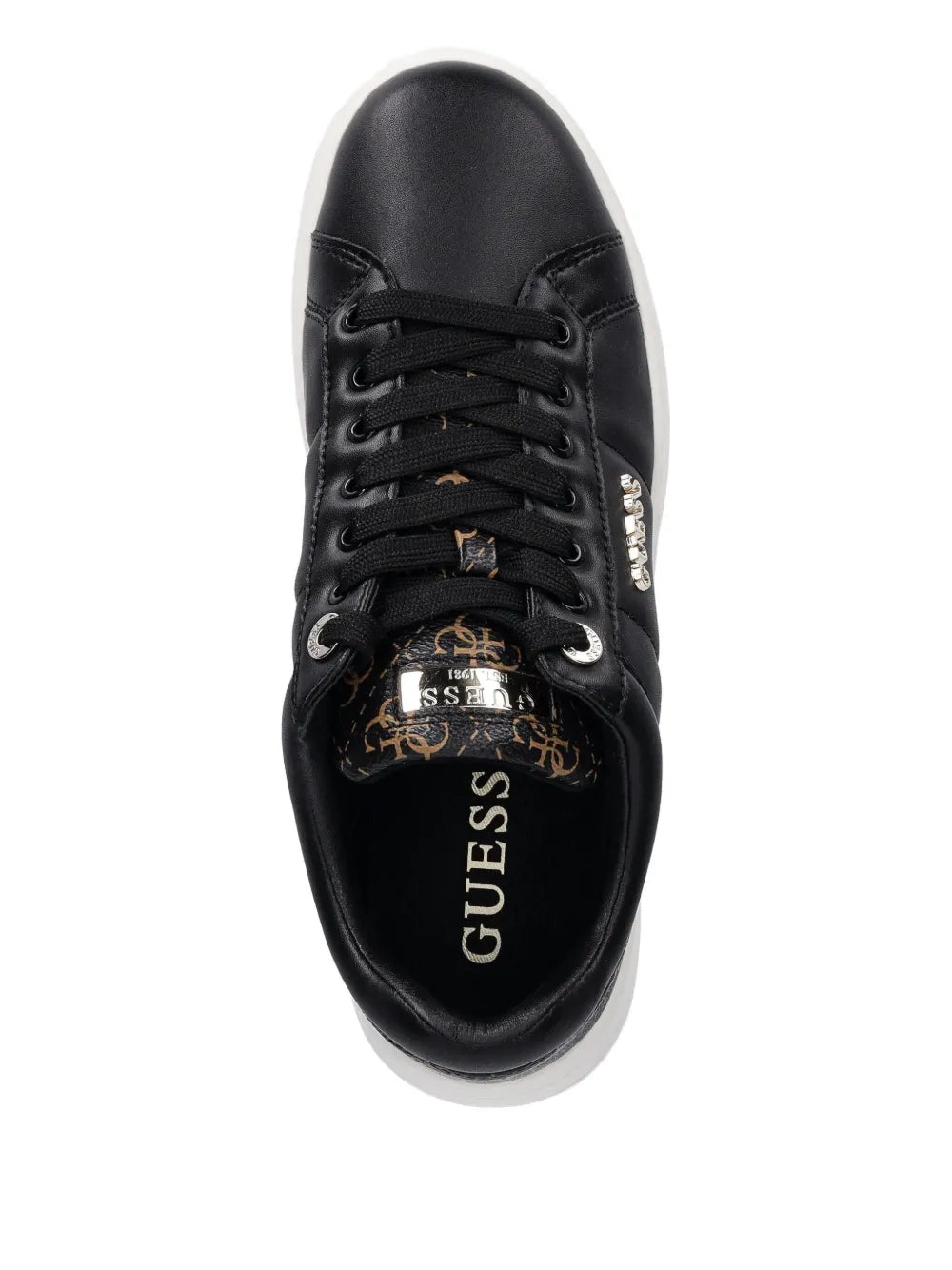 Guess Womens Welli Sneakers In Black
