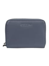 Cellini Diva Tuscany Mini Zip Around Purse Blue