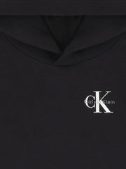 Calvin Klein Unisex Small Monogram Hoodie In Black