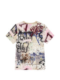 Guess Boys T-Shirt In Stone Multi