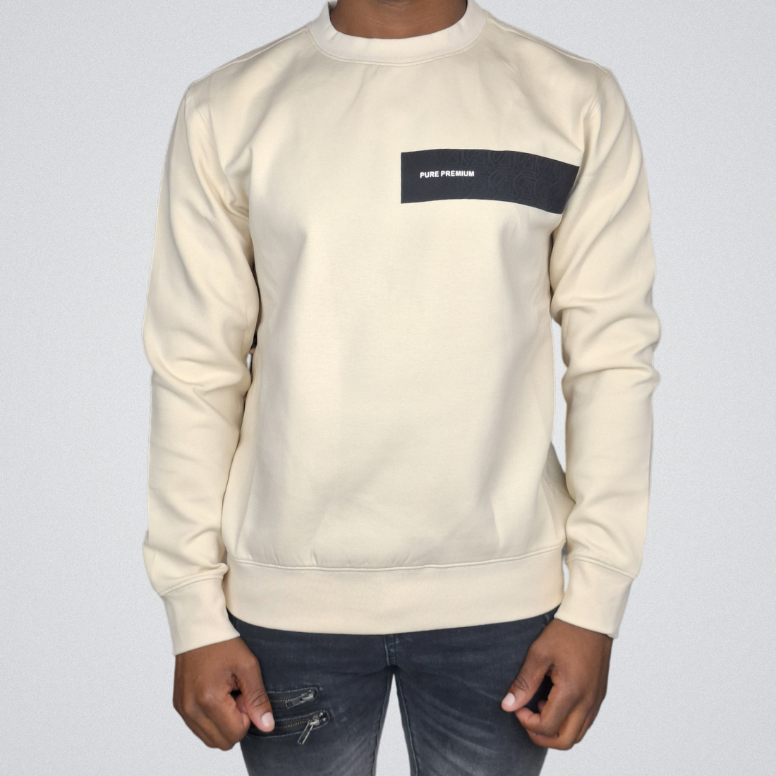 Pure Premium Ecru Delgat Sweater