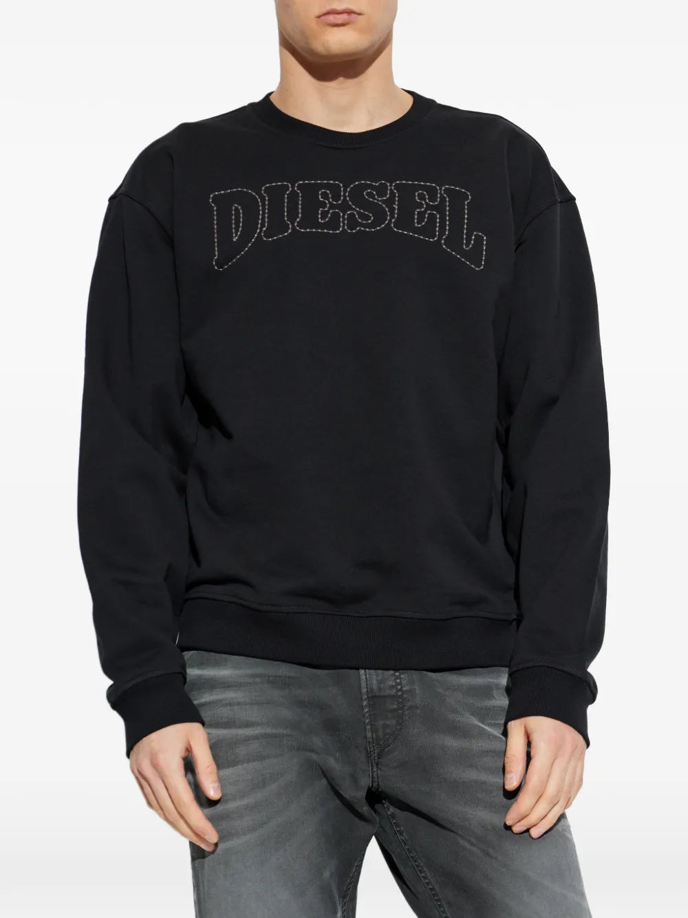 Diesel Mens S-Norm-V10 Sweatshirt In Black