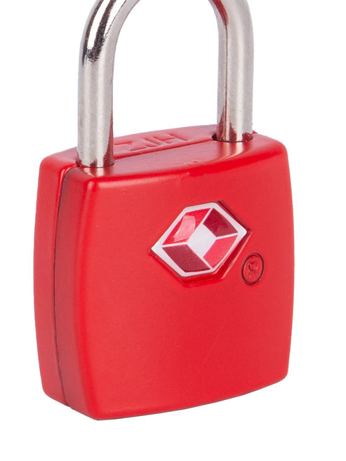 Cellini Travel Essential Tsa Padlock Set In Red Assorted