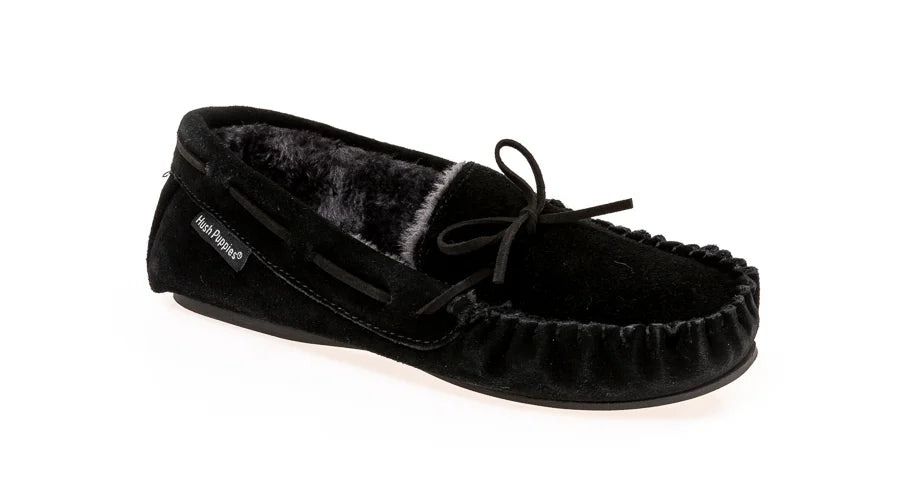 Hush Puppies Ladies Allie Slippers In Black
