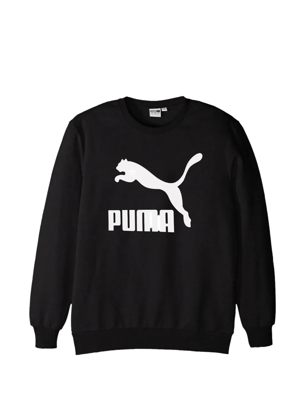 Puma Womens Essential No.1 Logo Crew Sweatshirt In Black