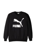Puma Womens Essential No.1 Logo Crew Sweatshirt In Black