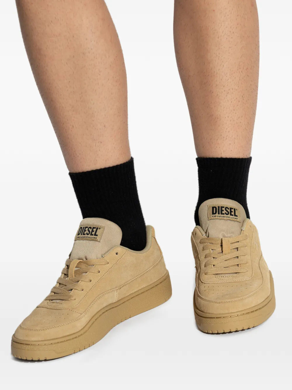 Diesel Mens S-Tracker-D Low Sneakers Sand