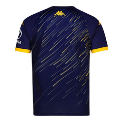 Kaizer Chiefs Kappa Mens Mokibapre Pro Warm Up T-Shirts In Blue and Yellow