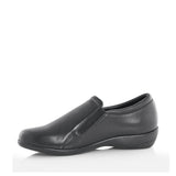 Green Cross Womens Flat Zip Up Walkers Shoes In Black