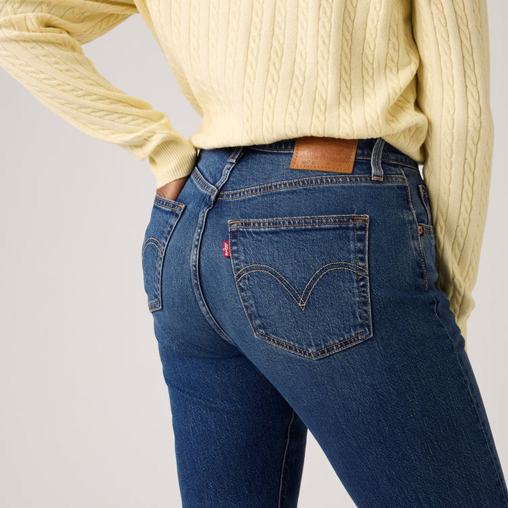 Levis Womens 501 Curve Lightweight Jeans Dark Indigo