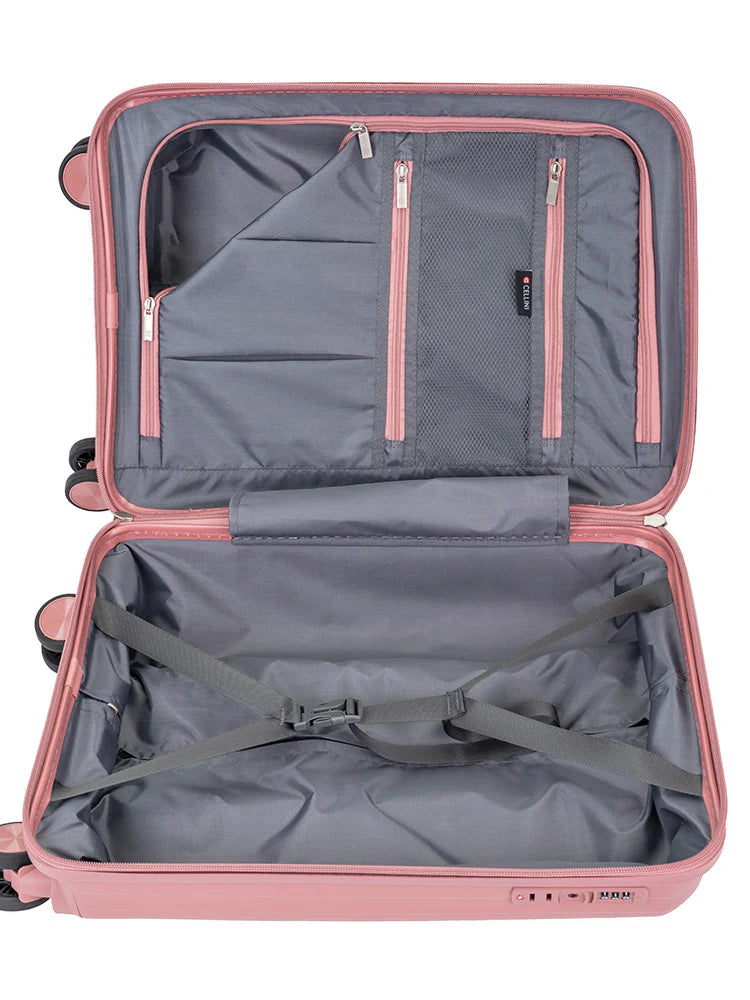 Cellini Trio 3Pc Luggage Set Rose Gold
