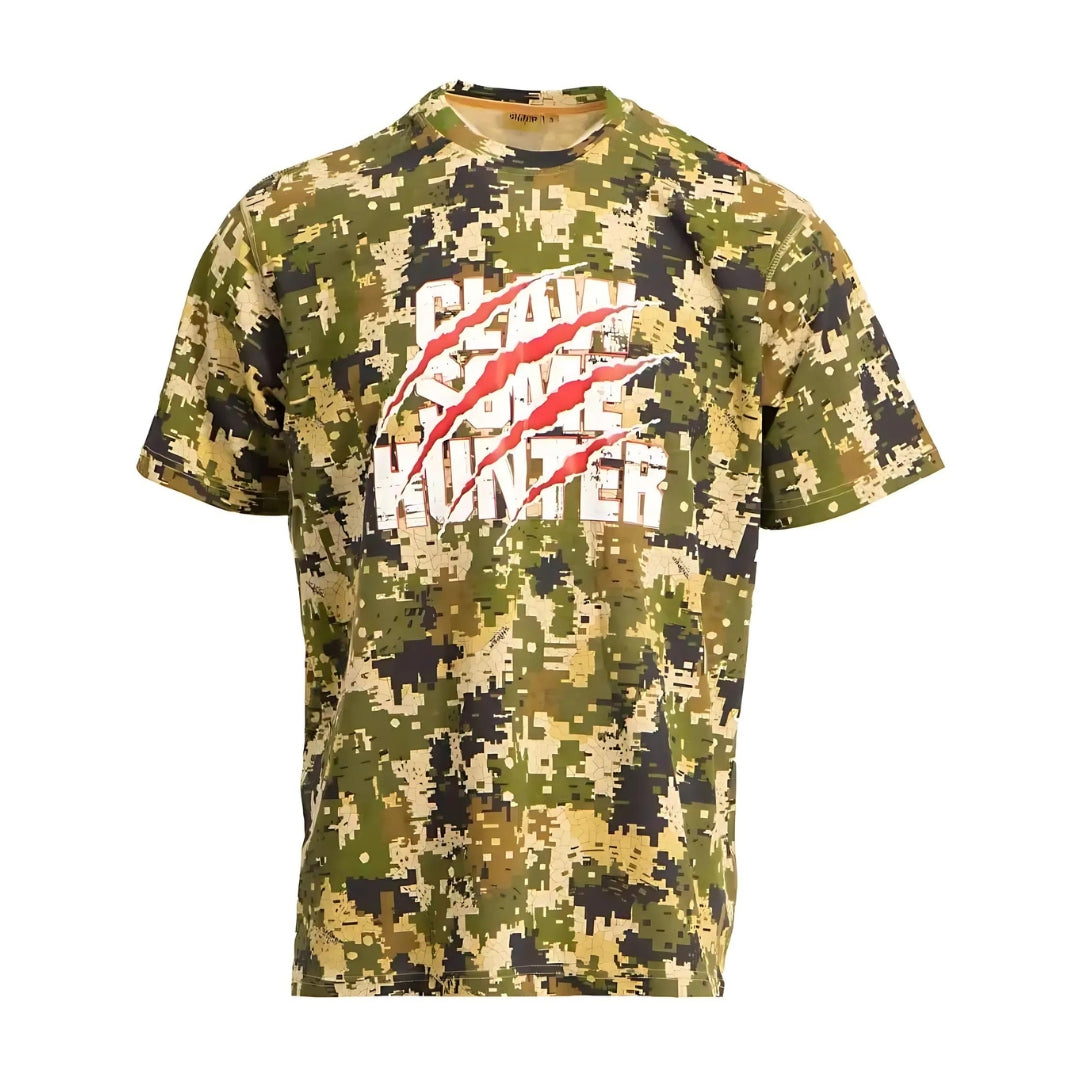 Sniper Boys Pixelat Camouflage Claw Some Hunt T-Shirt