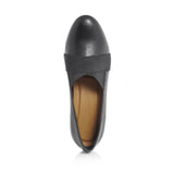 Green Cross Ladies High Heel Court Cross Over Elastic In Black