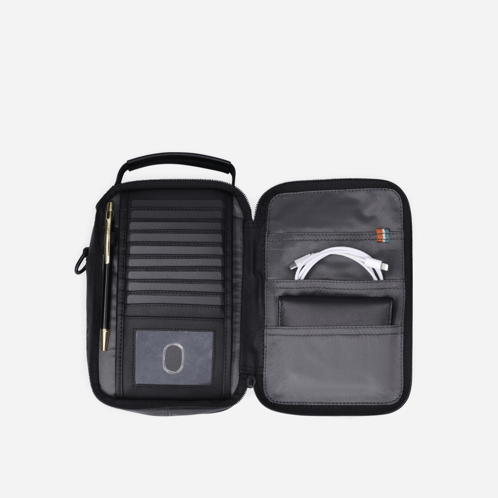 Brando James Gents Organiser with Hand In Black