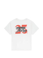 Jordan Girls 84 Dream Short Sleeve T-shirt In White