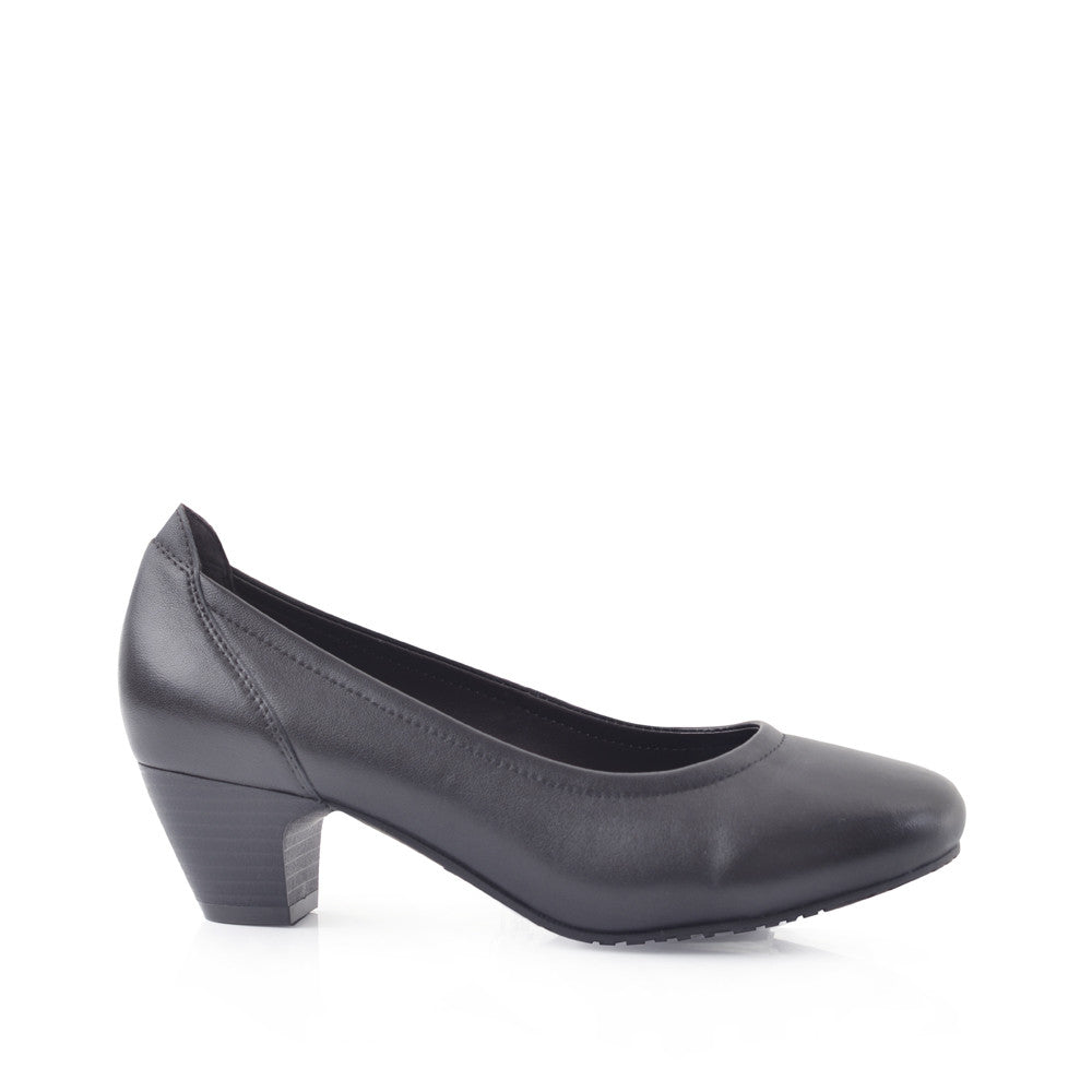 Green Cross Ladies Lh Slip On Court Shoes In Black