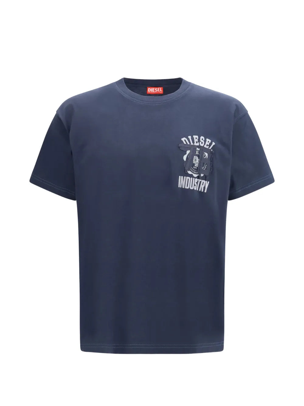 Diesel Mens T-Norm V14 T-Shirt In Dark Blue