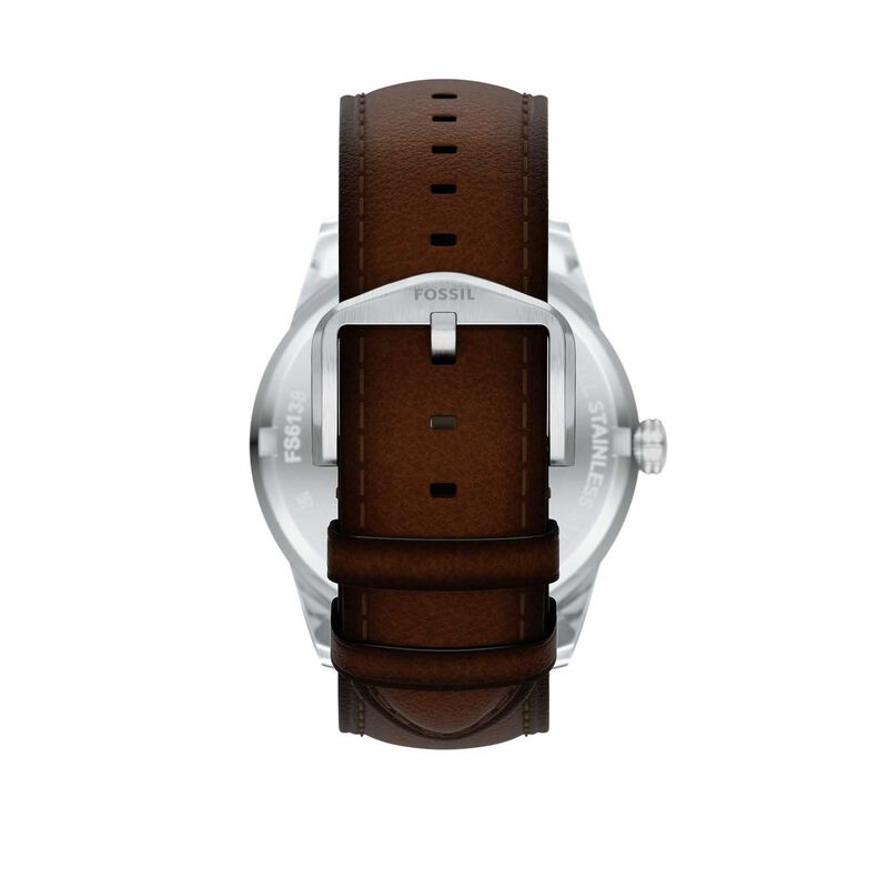Fossil Mens Pearson Leather Watch In Brown & Green
