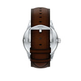Fossil Mens Pearson Leather Watch In Brown & Green