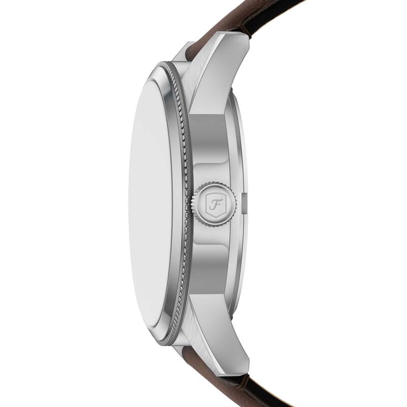 Fossil Mens Pearson Leather Watch In Brown & Green