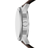 Fossil Mens Pearson Leather Watch In Brown & Green