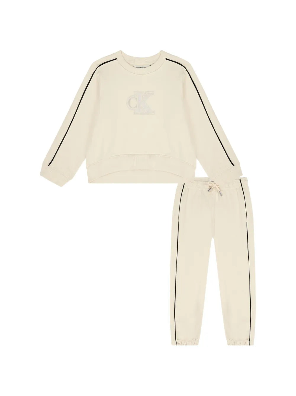 Calvin Klein Girls 2 Piece Set In Beige