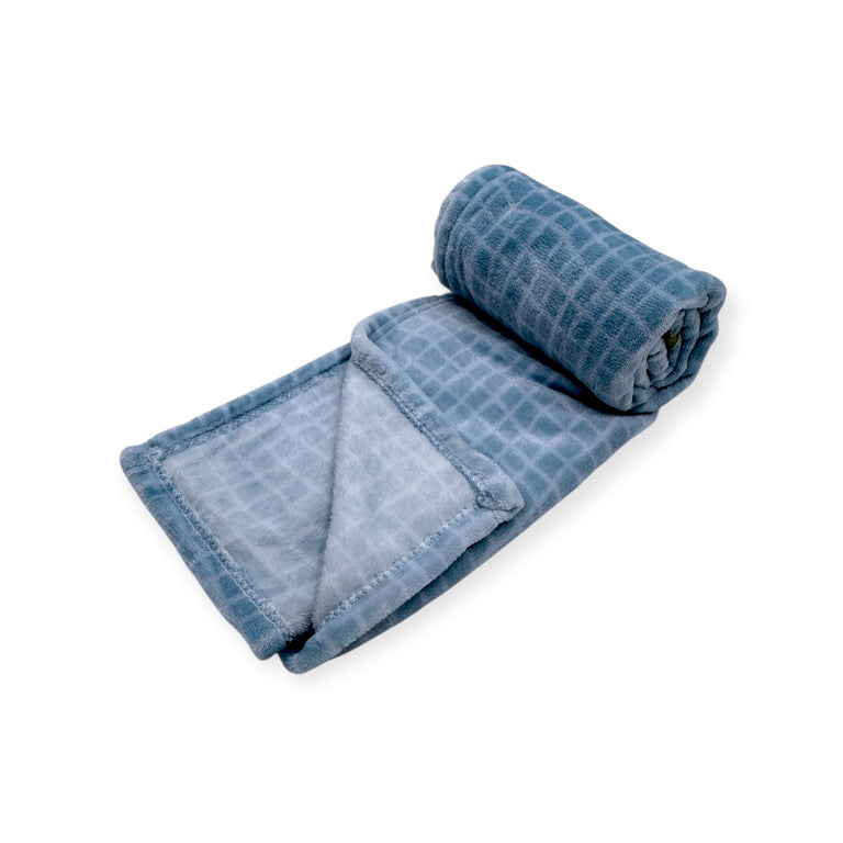 Mother's Choice Boys Dino Printed Flannel Blanket In Bue