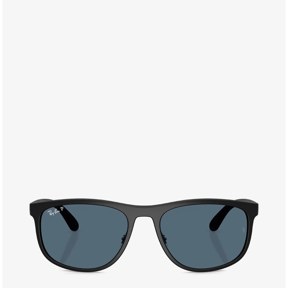 Ray-Ban Mens Dark Blue Lens Sunglasses In Matte Black