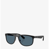 Ray-Ban Mens Dark Blue Lens Sunglasses In Matte Black