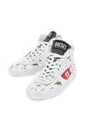 Diesel Mens S-Leroji Mid Sneakers In White