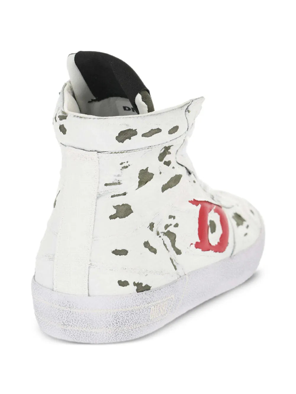 Diesel Mens S-Leroji Mid Sneakers In White