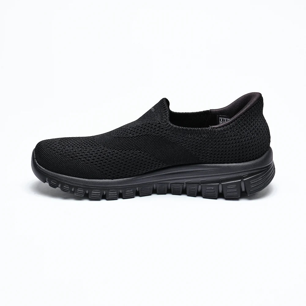 Skechers Womens Graceful Shoes In Black