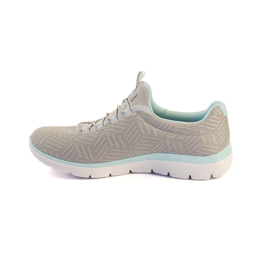 Skechers 150119 Womens Summits Shoes  Grey/Blue