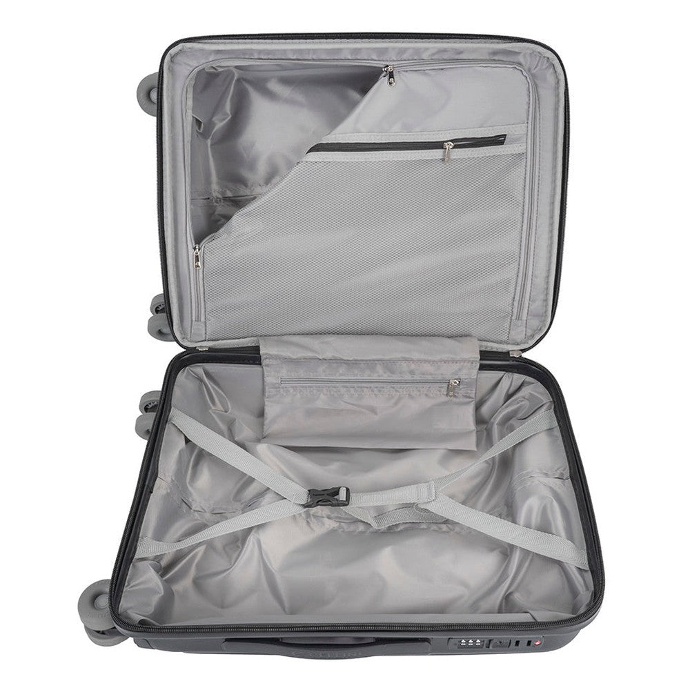 Cellini Rapido Hard Trolley Luggage Case In Black