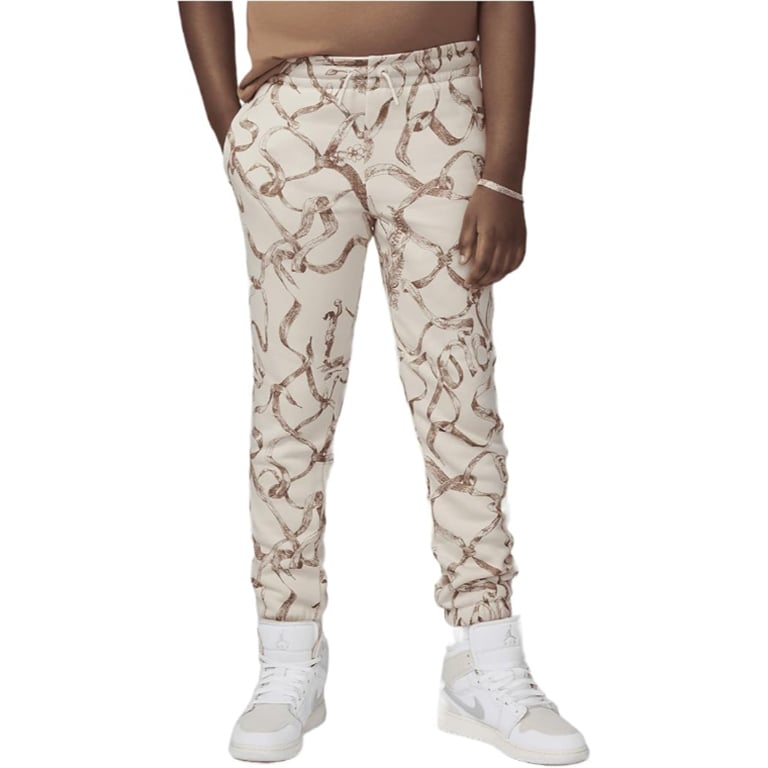 Jordan Wj Brklyn Flc Aop Pant  Brown