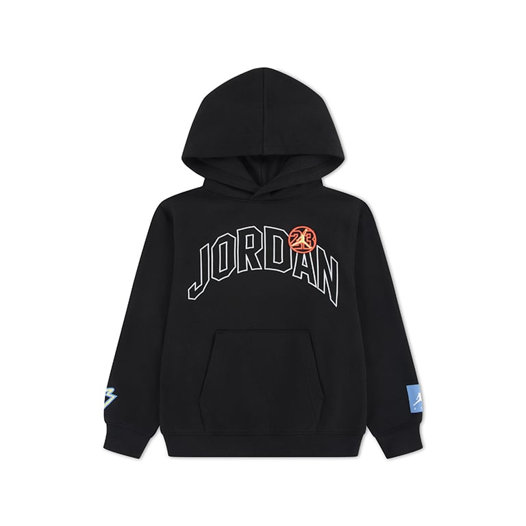 Jordan Boys MJ Dynasty Pull Over Hoodie In Black