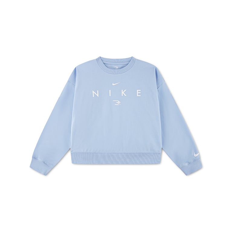 Nike Girls Graphic Sweatshirt In Ice Blue